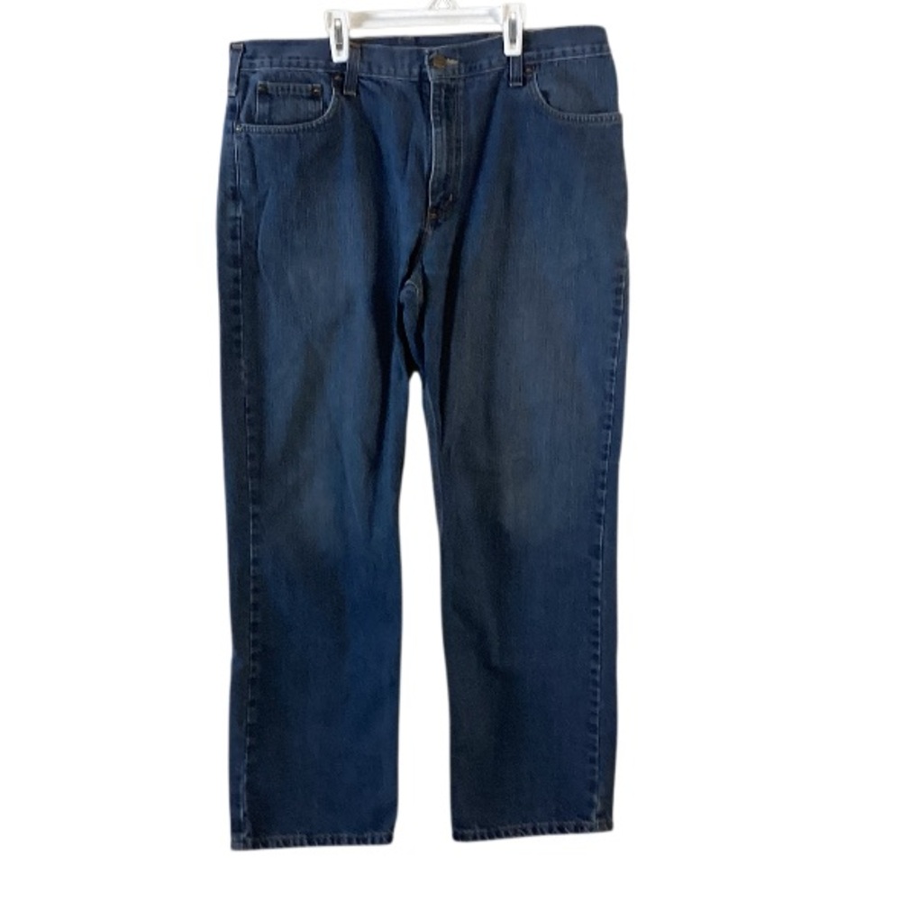 Carhartt Relaxed Fit Medium Dark Wash Denim Jeans 38x32